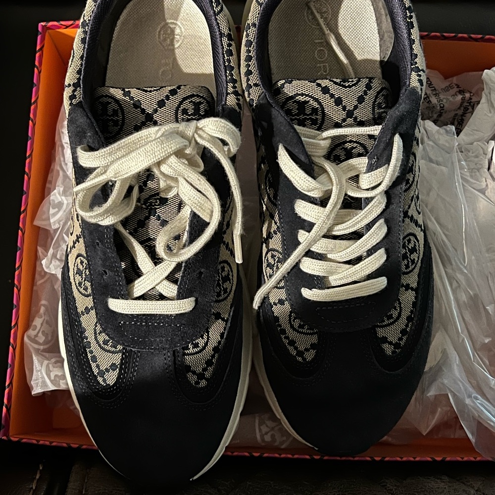 Tory Burch monogram sneakers size 10.5
